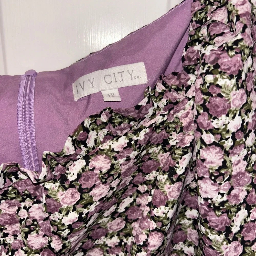 Ivy City Co Floral Smocked Dress - Picture 6 of 6